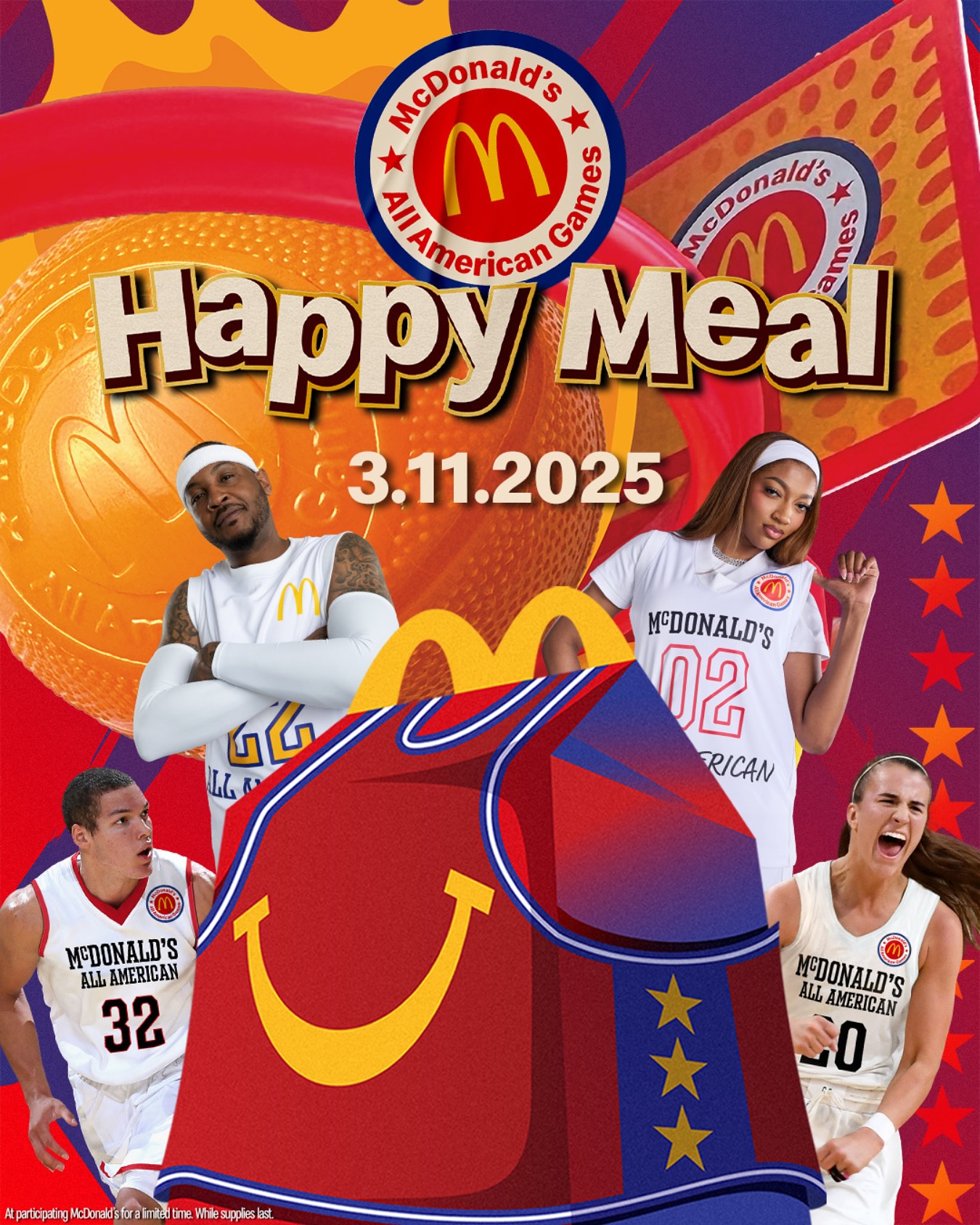  穿搭尺度大！WNBA球星安吉爾-里斯代言麥當(dāng)勞全美高中籃球賽