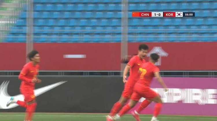  U22國足1-0韓國全場數(shù)據(jù)：控球率49%落后韓國，10射7正領先對手