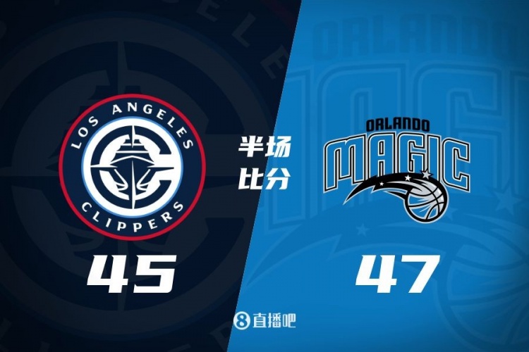  防守大戰(zhàn)！魔術(shù)16-5結(jié)束上半場47-45快船 班凱羅16分祖巴茨13+10