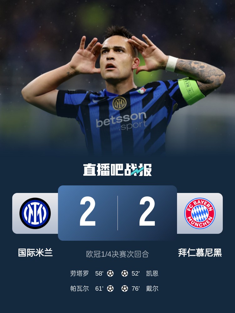  黑色3分鐘！拜仁3分鐘丟2球遭國(guó)米淘汰 去年3分鐘丟2球遭皇馬絕殺